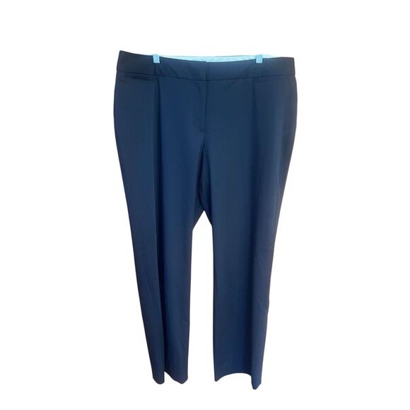 Liz Claiborne Audro Straight Leg  Pants Black Sz 18 NWT - Picture 1 of 8
